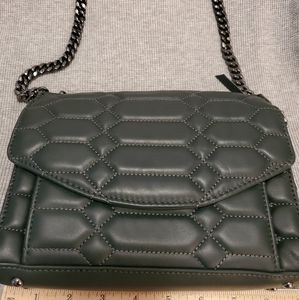 Aimee Kestenberg leather quited green crossbody